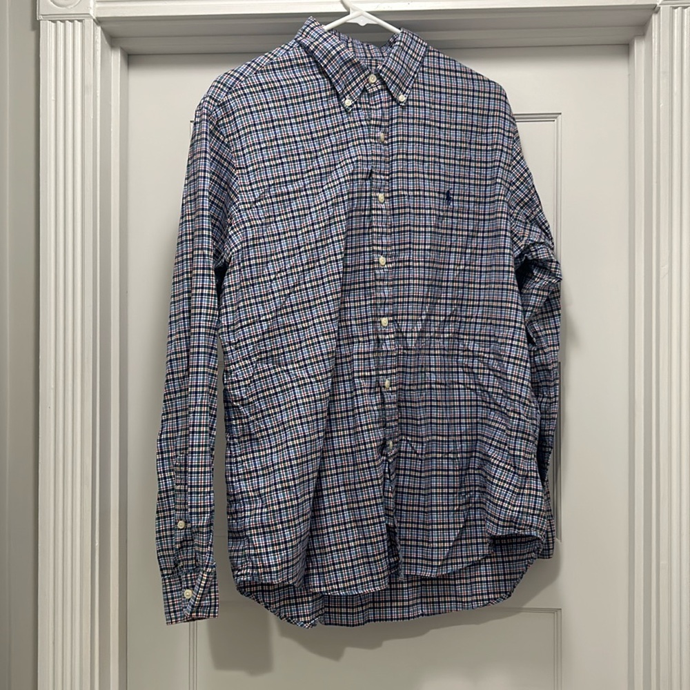 Ralph Lauren Multi Colored Plaid Button Down, Used, L